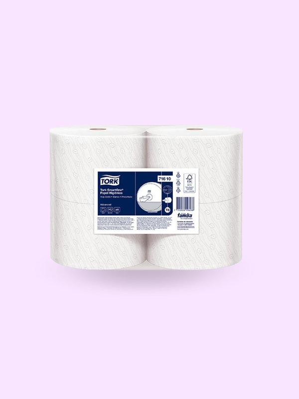 Papel Higiénico Institucional Xtra1 Blanco 200m Pack x4