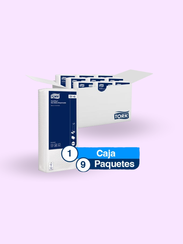 Servilleta de Papel Plus Blanca 9x550 Hojas FSC