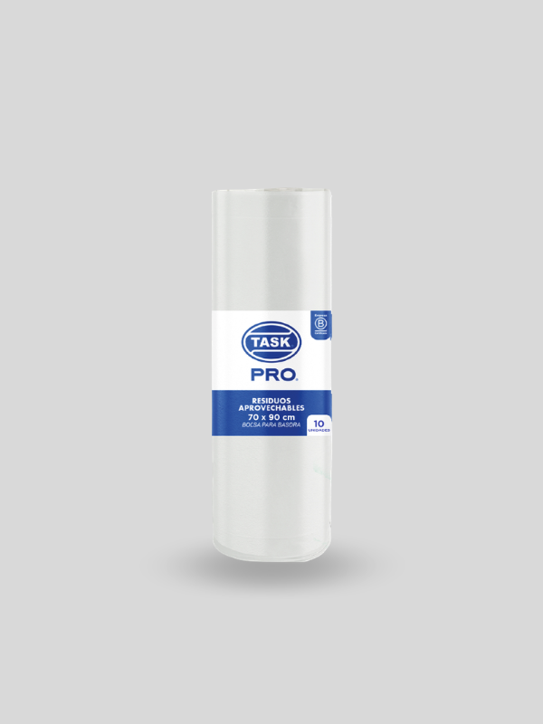 Bolsa de Basura Blanca 70x90 Calibre 10 Task Pro Industrial