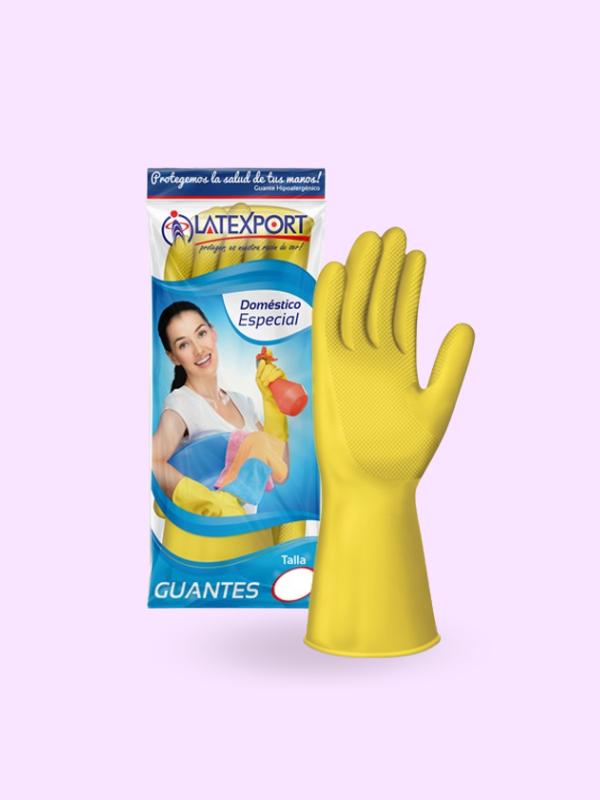 Guante de Limpieza Amarillo Calibre 18 Talla 7